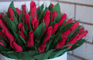 Wall Mural - Paper bouquet