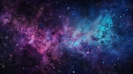 Purple and blue stars in a space background