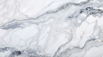 Canvas Print - texture and detail of a white and grey marble