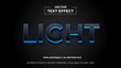 © LifeJourney - Glowing blue light background text effect. Editable text effect. vector editable font for graphic tee, banner, poster, post, social media or logo. vector illustration