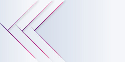Wall Mural - Abstract background with purple lines Vector abstract futuristic digital landscape with purple lines luxury white and grey background with paper layer and purple line presentation design template