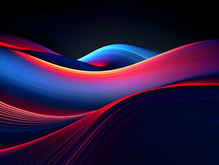 Wall Mural - a mesmerizing 3d abstract multicolor visualization, colorful 3d abstract background design, minimali
