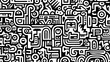 Cute black and white graffiti art abstract background poster web page PPT, artistic background