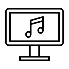 Sticker - Monitor Screen Icon