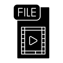 Sticker - Video FIle Icon