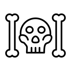 Sticker - Skull And Bones Icon