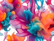 abstract colorful paint splash background 3d illustration