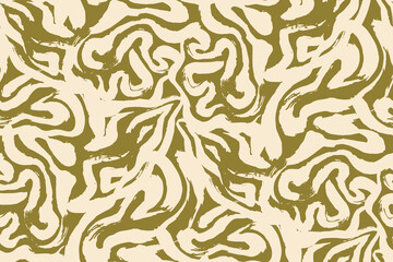 minimalist abstract brush stroke painting seamless pattern illustration. modern trendy paint line ba
