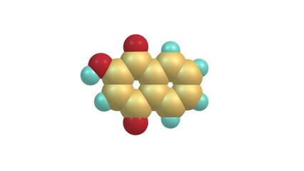 Poster - Lawsone molecule rotating video Full HD