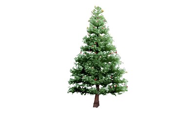 Giant everest vintage christmas tree with white background instant download