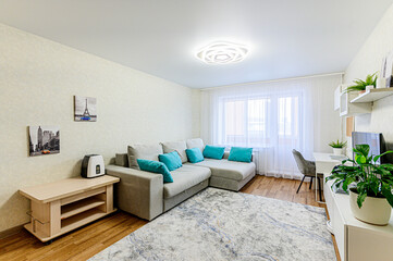 interior apartment living room with sofa