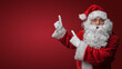 © Fxquadro - Surprised Santa Claus gesturing with both hands, expressing holiday excitement