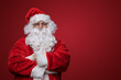 © Fxquadro - Thoughtful Santa Claus with crossed arms contemplating the festive season