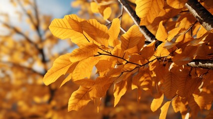 Wall Mural - tree leaves in the fall