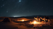 Desert Journey: Camels In Vast Sandy Dunes  Arid Adventure Landscape,
 Nomadic Life: Exotic Camels In The Desert Wilderness Sahara, 
Discover The Scenic Sahara With A Mesmerizing Portrayal Of Camels 