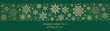 Christmas card with snowflake border. Seamless snowflake border. Christmas design for greeting card. Merry xmas snow flake header or banner.