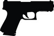 handgun pistol eps vector file 