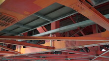 Underside Structure Of The Red Riverside Bridge