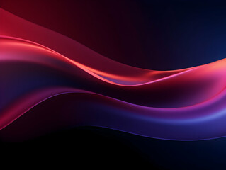 Wall Mural - abstract technology futuristic glowing curved line on dark blue background, abstract flow gradient b