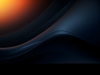 Wall Mural - abstract technology futuristic glowing curved line on dark blue background, abstract flow gradient b