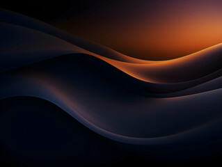 Wall Mural - abstract technology futuristic glowing curved line on dark blue background, abstract flow gradient b
