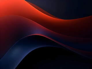 Wall Mural - abstract technology futuristic glowing curved line on dark blue background, abstract flow gradient b