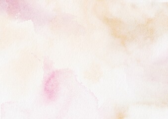 Poster - Orange and pink pastel Blob Watercolor Texture Backgrounds, Soft pastel background artistic element for templates invitation card design