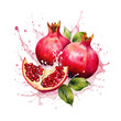 fruit juice color pomegranate