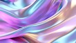 © Suleyman Mammadov - Abstract background glowing holographic thwart metallic surface bright wavy backdrop liquid swells fluid metal surface obscure air range shinning tone colors