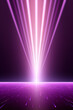 A light beam on a purple background, in the style of symmetric compositions, light purple and light pink, cyclorama