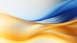 Gleaming wavy blue and yellow theoretical background