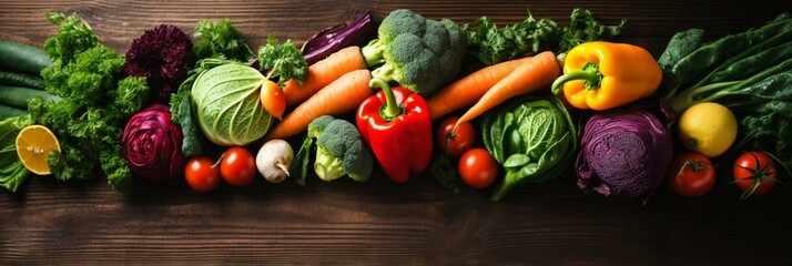 Wall Mural - Fresh vegetables banner