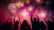 © KWY - a group of people watching fireworks
