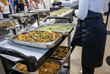 catering buffet for events in the restaurant. catering in the restaurant