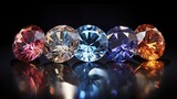 Fototapeta  - Lab grown diamonds advanced technology innovative gemstone production synthetic crystals sustainable