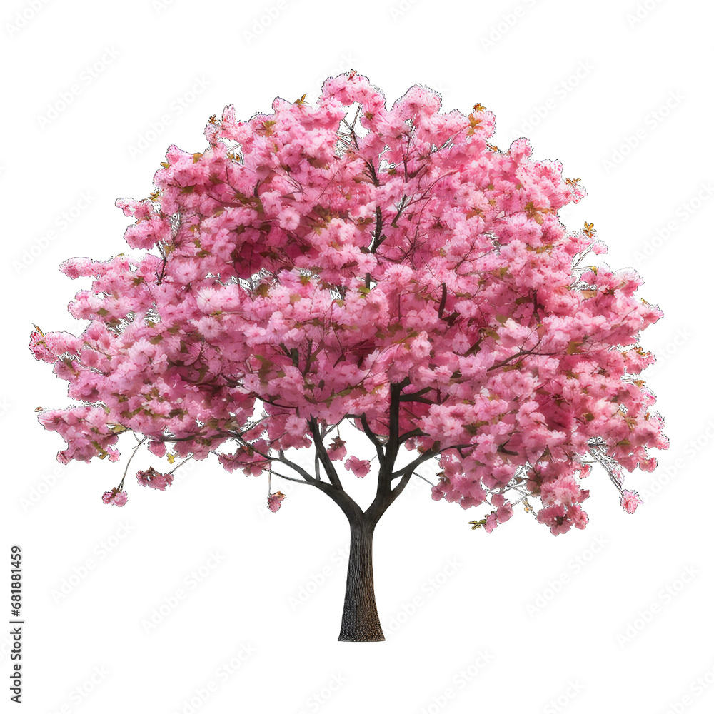 cherry blossom tree flower sakura isolated on white PNG transparent ...