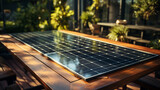 Fototapeta  - solar power station HD 8K wallpaper Stock Photographic Image 