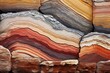 Dramatic sedimentary rock layers, ideal for geological education, natural textures, or striking landscape art.