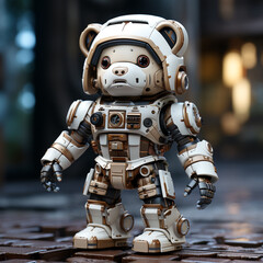 Poster - 3d Robot cartoon bear