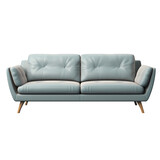 Fototapeta  - Fabric sofa on transparent background, white background, isolated, stool illustration