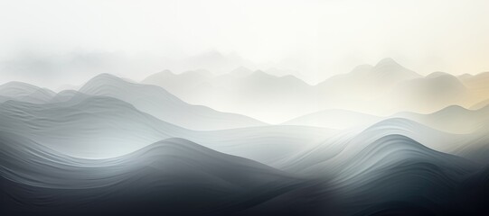 Wall Mural - an abstract background image showcases dynamic waves with a gradient, enveloped in a foggy atmospher