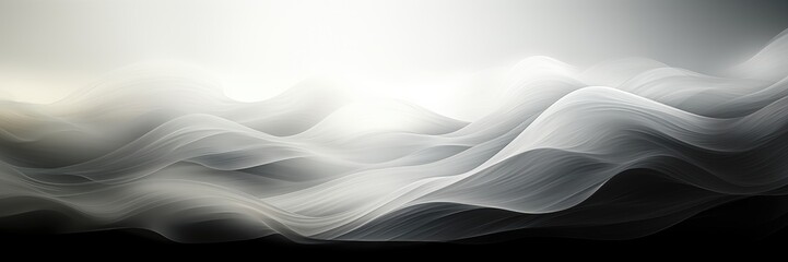 Wall Mural - in a wide-format abstract background image, a desaturated gradient enhances a dynamic flow, envelope
