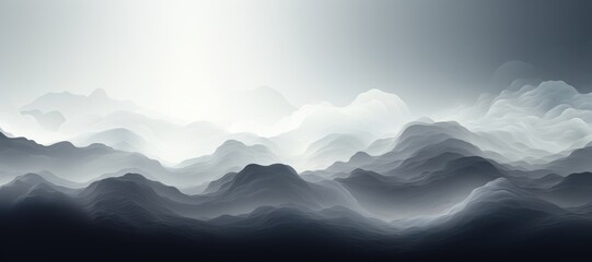 Wall Mural - in a wide-format abstract background image, a gradient subtly blends into an ethereal cloudscape, cr