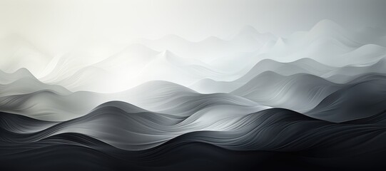 Wall Mural - in a wide-format abstract background image, a dynamic ocean wave is accentuated by a captivating gra