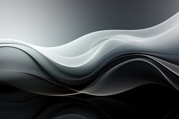 Wall Mural - in an abstract background image, silky waves are accentuated by a seamless and visually pleasing gra