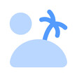 island duotone icon