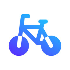 Wall Mural - bicycle gradient fill icon