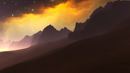 Wall Mural - exoplanet or extrasolar planet