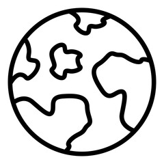 Sticker - Earth Icon Style