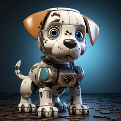 Sticker - 3d Robot dog 